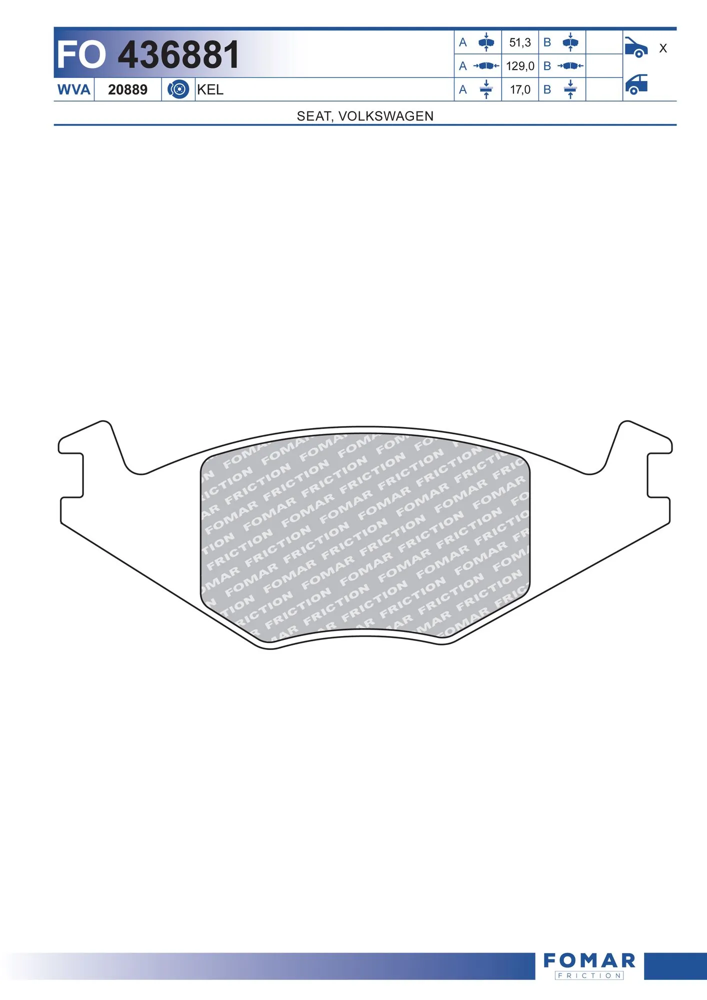 Brake Pad Set, disc brake
